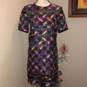Cynthia Rowley Silk Short Sleeve Shirt Dress Sz 4